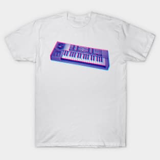 Analog Synthesizer 8bit 3D Retro Artwork Design T-Shirt